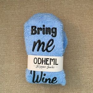 Bring me more wine fuzzy socks